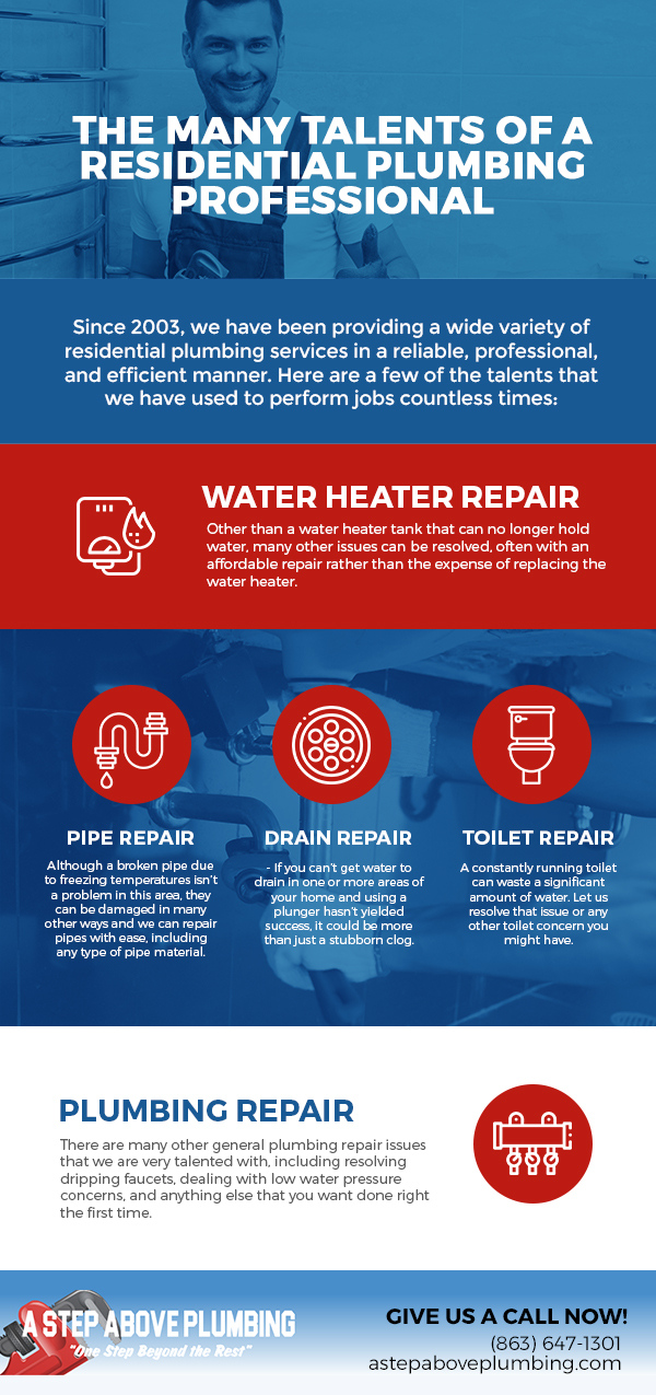 The Many Talents of a Residential Plumbing Professional [infographic]
